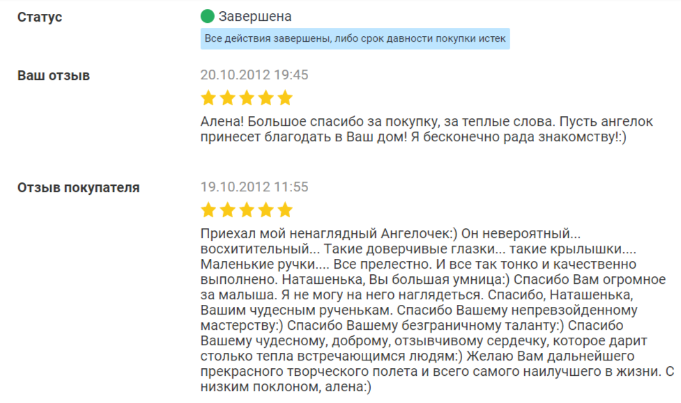 Отзыв о работах Наталии Рукойть